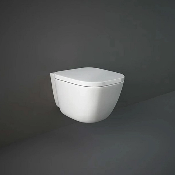 EL13AWHA+ONSC0004 ONE Унітаз підвісний з кришкою Duroplast, Soft Close, Rimless, білий (1 сорт) - Фото - 2