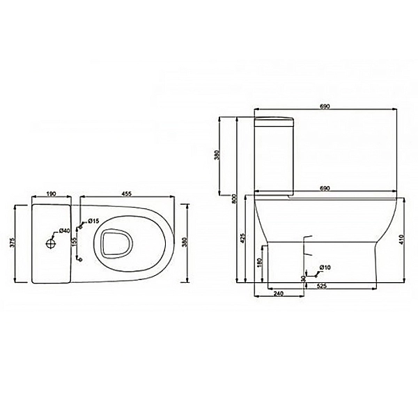3110121 FRESH Компакт безобідковий, тонка кришка soft-close, quick-fix (3пак) (1 сорт) - Фото - 3