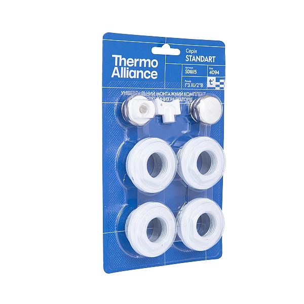 Комплект на радиатор Thermo Alliance Standart 1/2"х1" SD11115 - Фото - 2