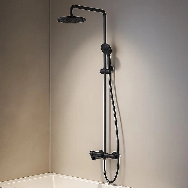 37520121B FRESH Термостатична душова система, чорний матовий (1 сорт) - Фото - 2