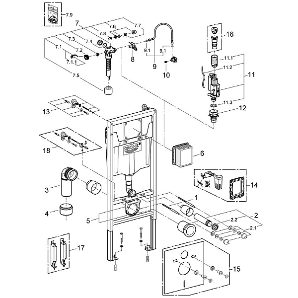 38536001 Rapid SL Інсталяція, 1,13м з кріпленням (1 сорт) - Фото - 5