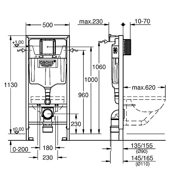38536001 Rapid SL Інсталяція, 1,13м з кріпленням (1 сорт) - Фото - 4