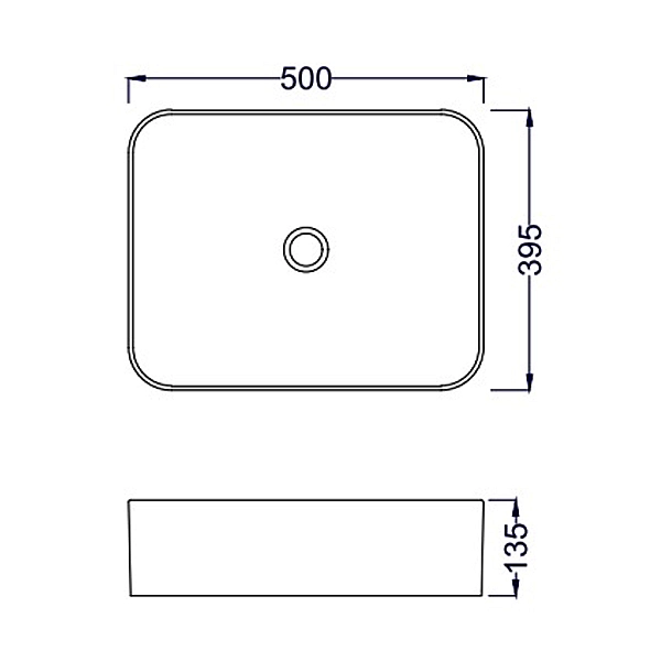 1711050 Quadra Раковина на стільницю, білий глянець (1 сорт) - Фото - 2