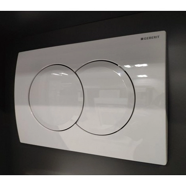 115.107.11.1 Delta01 Клавіша змиву з подвійним змивом: Альпійський білий глянець (1 сорт) - Фото - 5