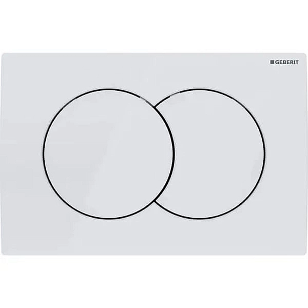 115.107.11.1 Delta01 Клавіша змиву з подвійним змивом: Альпійський білий глянець (1 сорт) - Фото - 4