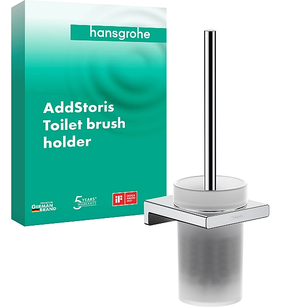 41752000 AddStoris Тримач щітки для унітазу підвісний, хром (1 сорт) - Фото - 3