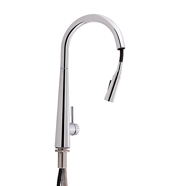 Смеситель для кухни Qtap Evicka с выдвижным изливом QTEVI9135103UC Chrome - Фото - 3