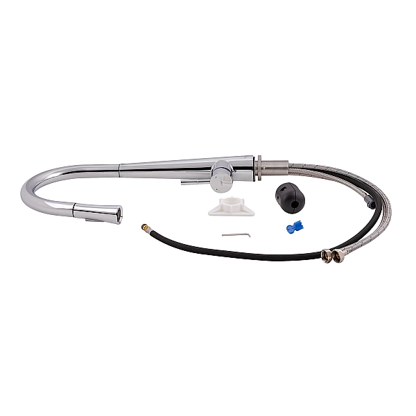 Смеситель для кухни Qtap Evicka с выдвижным изливом QTEVI9135103UC Chrome - Фото - 8