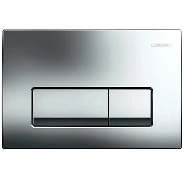 115.119.21.1 Delta50 Клавіша змиву з подвійним змивом: Глянцевий хром (1 сорт) - Фото - 4