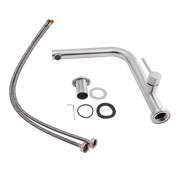 Смеситель для кухни Qtap Zdenek QTZDN9032103FC Brushed Nickel PVD - Фото - 4