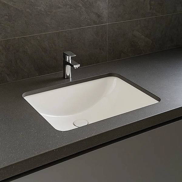 OC143AWHA CLEO Раковина під стільницю прямокутна 51см (1 сорт) - Фото - 3