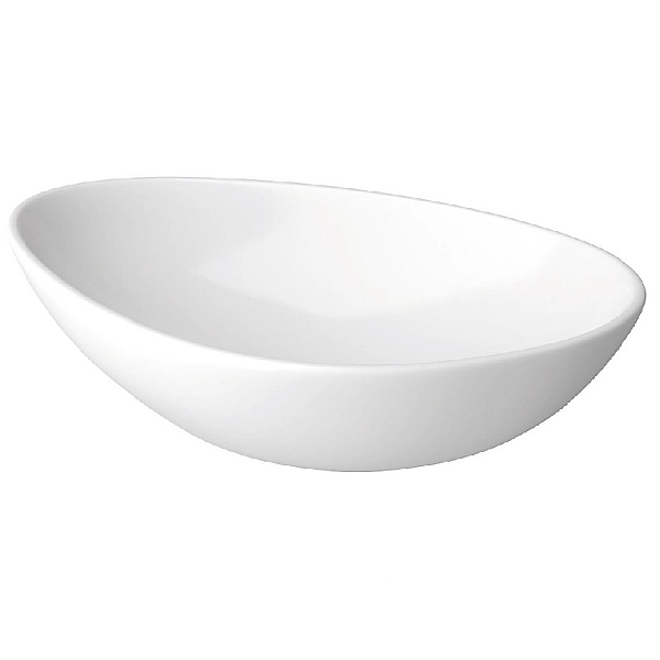 K116-052 MODUO Раковина  на стільницю асиметрична 55х36, білий (1 сорт) - Фото - 2