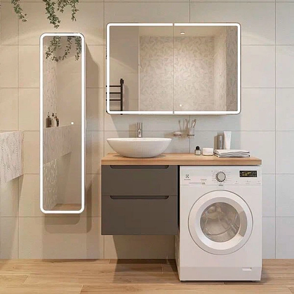 K116-052 MODUO Раковина  на стільницю асиметрична 55х36, білий (1 сорт) - Фото - 4