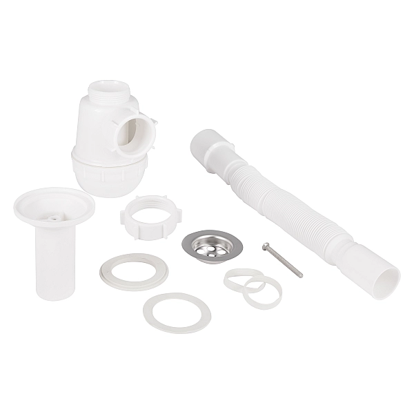 Сифон для кухонной мойки Lidz (WHI) 60 05 M001 00 (выход 50 мм) - Фото - 3