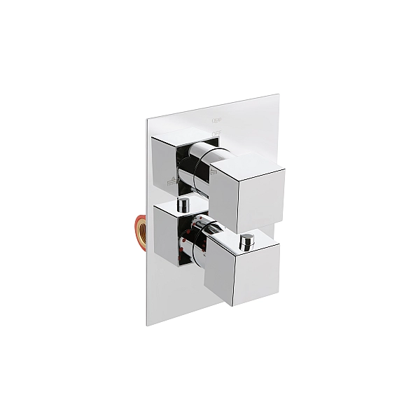 Душова система універсальна Qtap Aquarius термостатична прихованого монтажу на два споживача QTAQA65T103NGC Chrome - Фото - 3