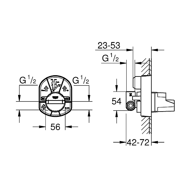 33964000 Внутрішня частина змішувача для душу (1 сорт) - Фото - 3