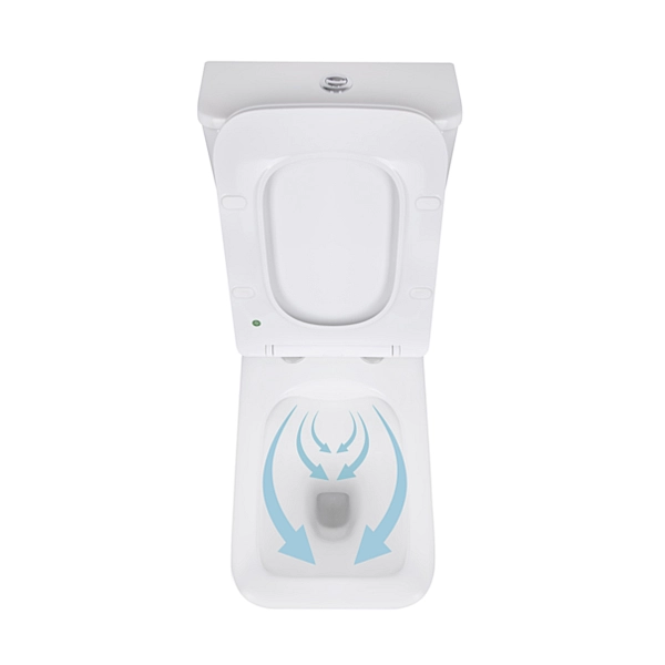 Унітаз-компакт Qtap Kalao безобідковий з сідінням Soft-close QT08221213AW - Фото - 6