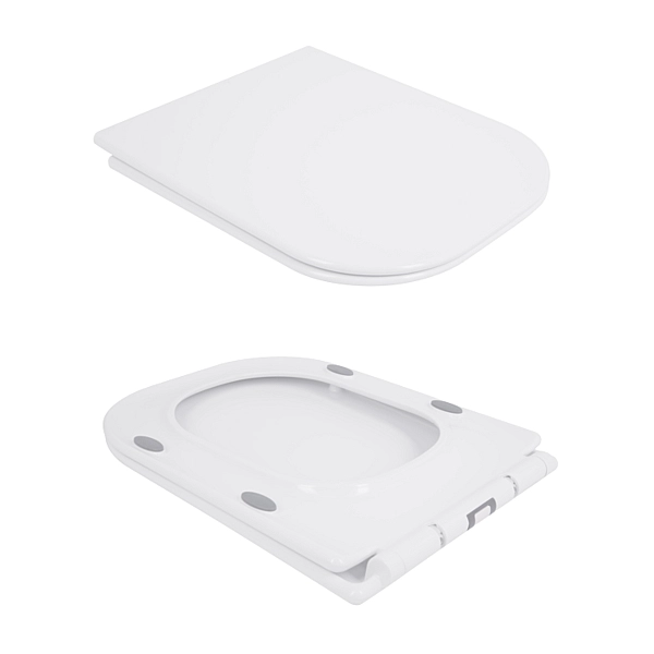 Унітаз-компакт Qtap Nando безобідковий з сидінням Soft-close QT12221222AW - Фото - 8