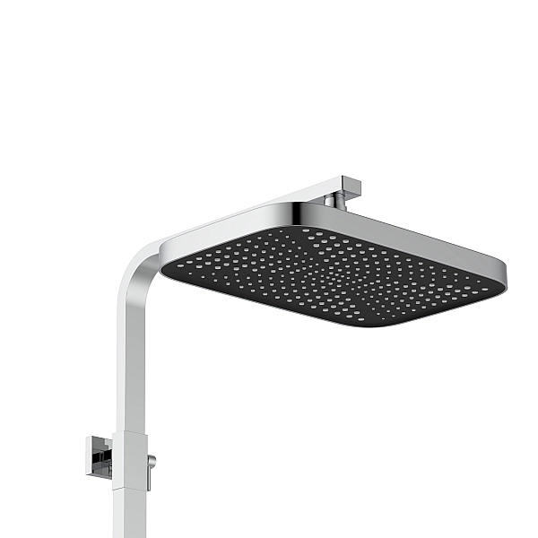 Душова система для кабіни Qtap Capricorn на три споживача (з виливом) 53103KNC Chrome - Фото - 6