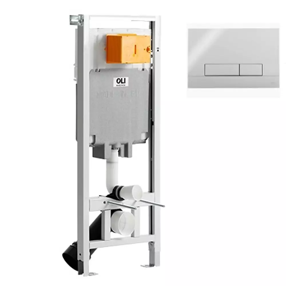 890827 OLI80 Інсталяція механічна+ клавішею Narrow, хром (1 сорт)