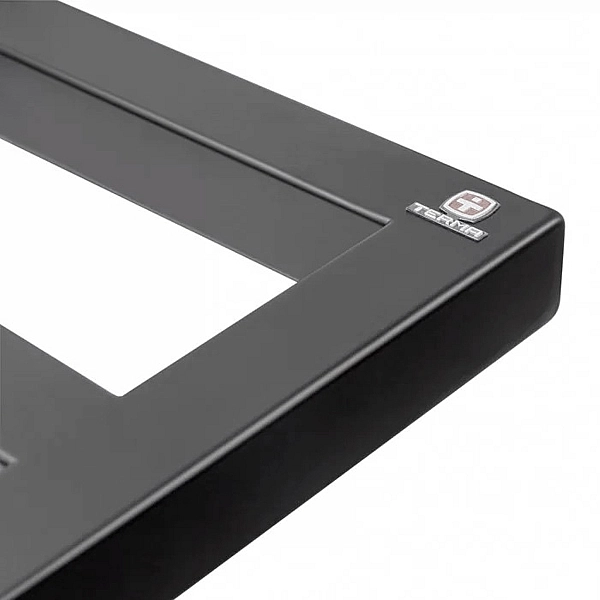 WLZIG083050K9M5E8TS1D Рушникосушка електрична Terma ZIGZAG 835*500 ,колір Ral 9005 mat (чорний мат), праве підключення E8, Split 300 W (1 сорт) - Фото - 2