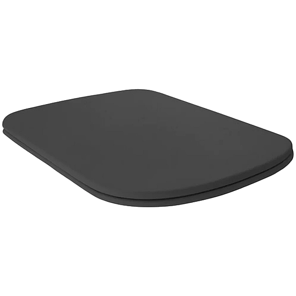 5191 31 Tribeca кришка для унітазу SLIM quick-fix, soft-close, петлі хром, чорний матовий (1 сорт) - Фото - 2