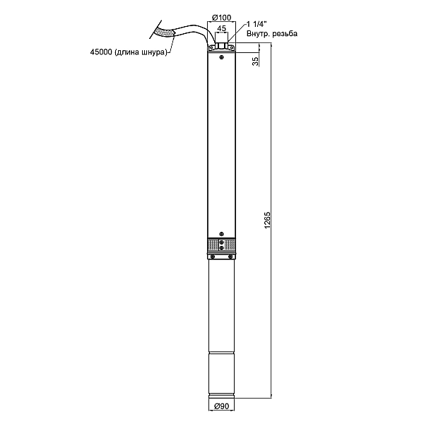 Насос погружной центробежный Thermo Alliance 4SSM4-18 1,5 кВт - Фото - 2