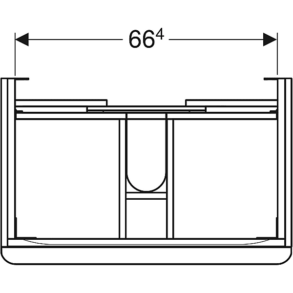 500.353.00.1 Smyle Square Шафка під умивальник 75см, з двома шухлядами, колір білий глянець (1 сорт) - Фото - 3