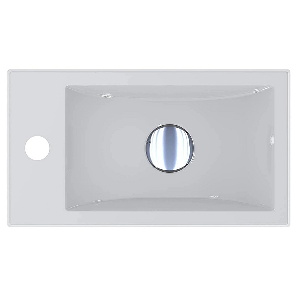 Раковина Faro R 408х227, колір білий, покриття глянець (1 сорт) - Фото - 3