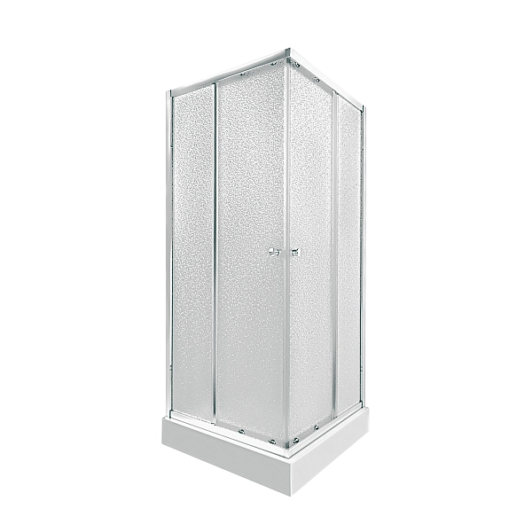 Набор Qtap душевая кабина Presto CRM1099SP5 Pear 1970x900x900 мм + поддон Tern 309912C 90x90x12 см с сифоном