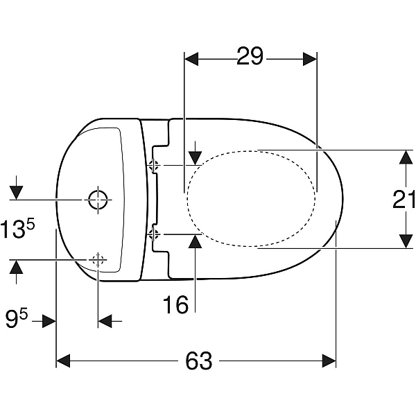 L89206200 Runa Унітаз-компакт підлоговий, вертикальний випуск, бачок 3/6л, нижній підвід води, сидіння з кришкою Duroplast, soft-close, Click2Clean (білий) (1 сорт) - Фото - 3