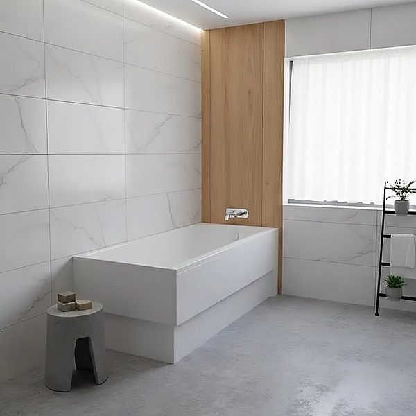 Ванна Boomerang  1800x800 посилений борт, з ніжками, злив по центру (1 сорт) - Фото - 3