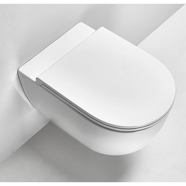 TR18/F85 /TR004  Trevi, Унітаз підвісний + набір кріп.F85 +кришка(TR004), білий (1 сорт) - Фото - 3