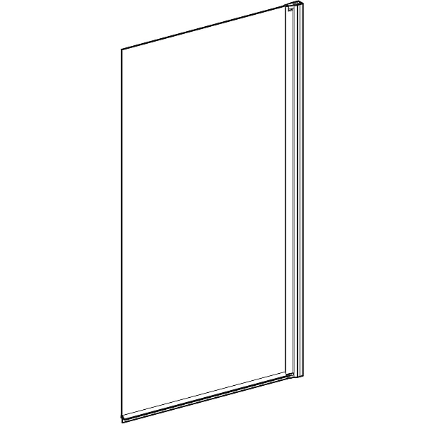 560.118.00.2 GEO Шторка для ванни 80*150 см, проф.алюм., скло прозоре (1 сорт) - Фото - 4