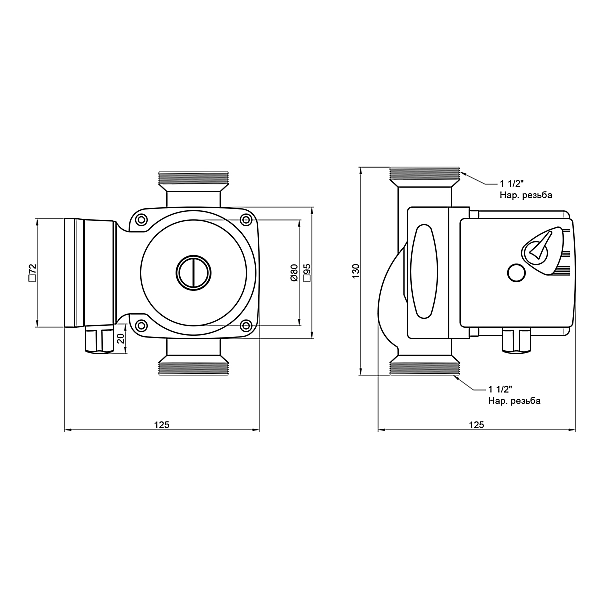 Насос циркуляционный Thermo Alliance LPS 25/40/130 - Фото - 2