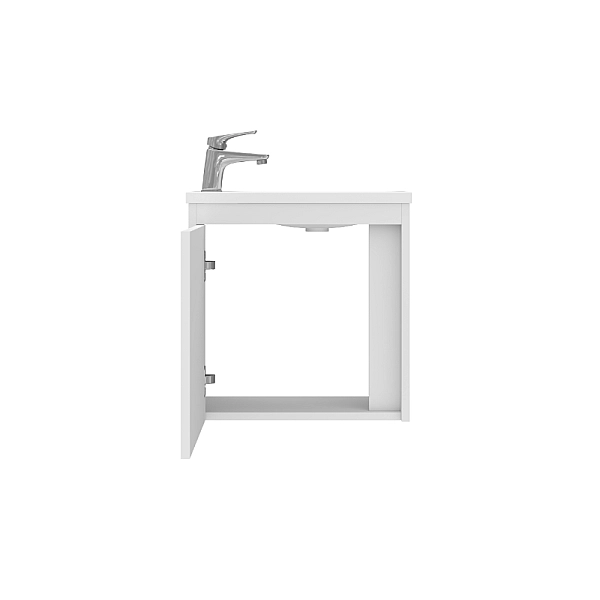 063050W SMALL Тумба 50 з умивальником, білий глянець (1 сорт) - Фото - 3