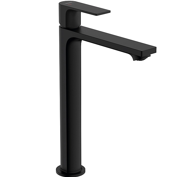 72591670 Rebris E Змішувач д/раковини 240 CoolStart EcoSmart+ з д/к, чорний матовий (1 сорт)