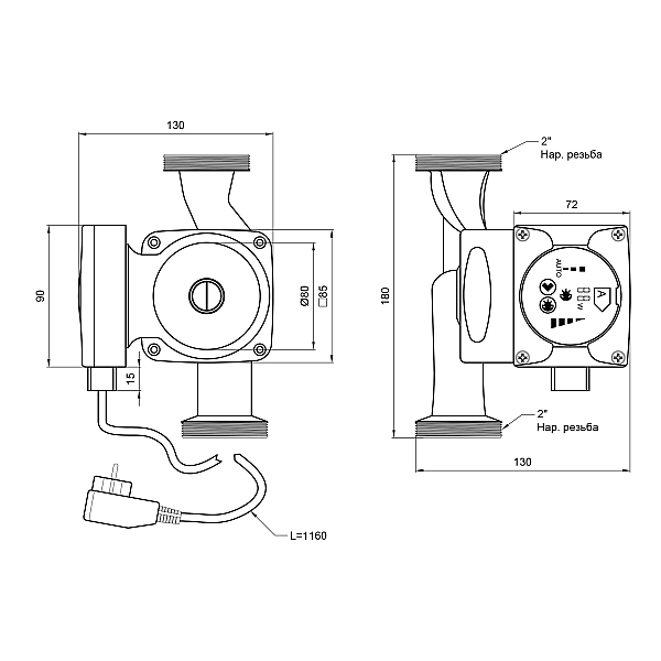 Насос циркуляционный Thermo Alliance LPSA 32/60/180 - Фото - 2
