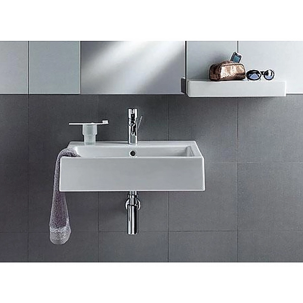 L51160000 TWINS Умивальник прямокутний 60см, з отв., 60 x 46см (1 сорт) - Фото - 4