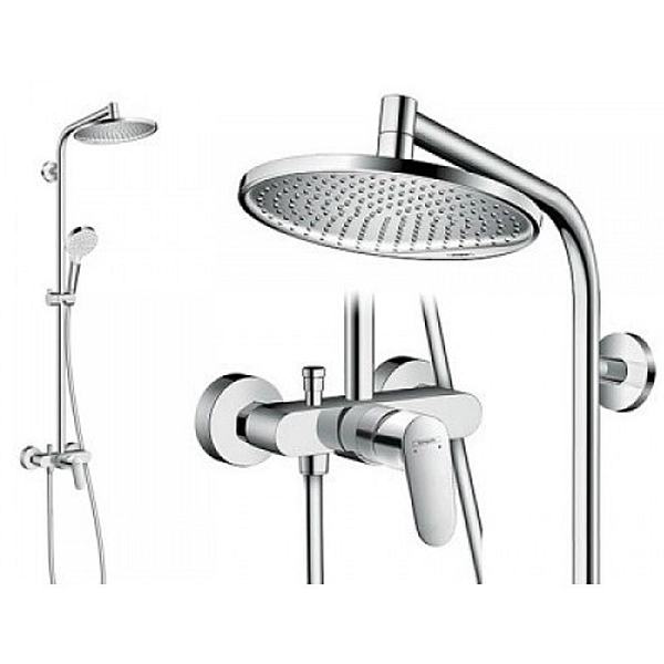 27269000 Crometta S 240 1jet Showerpipe Душова система д/душа (1 сорт) - Фото - 2