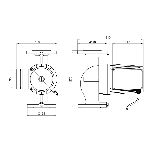 Насос циркуляційний Thermo Alliance LPA50-10-700 - Фото - 2