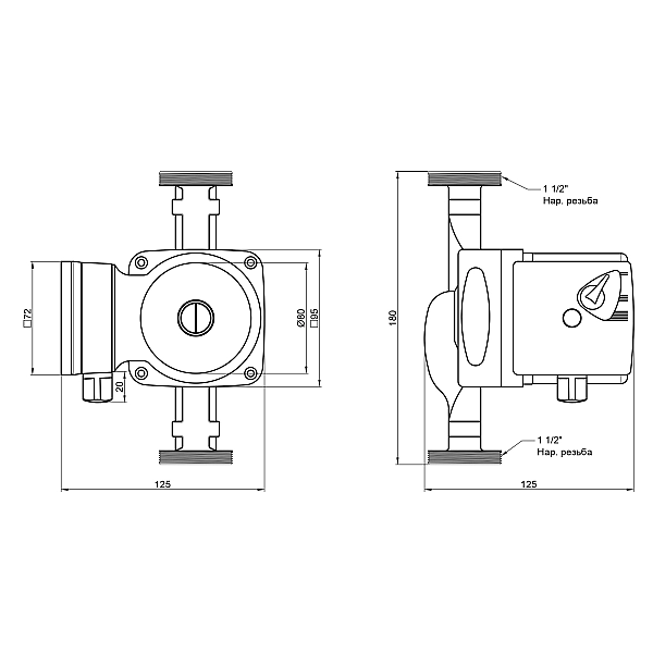 Насос циркуляционный Thermo Alliance LPS 25/40/180 - Фото - 2