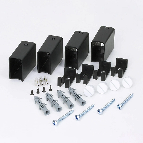 6.1.0402.06.BM Рушникосушка ел. HF Derby 770х530 чорний мат, в комплекті з прих.підкл (1 сорт) - Фото - 7