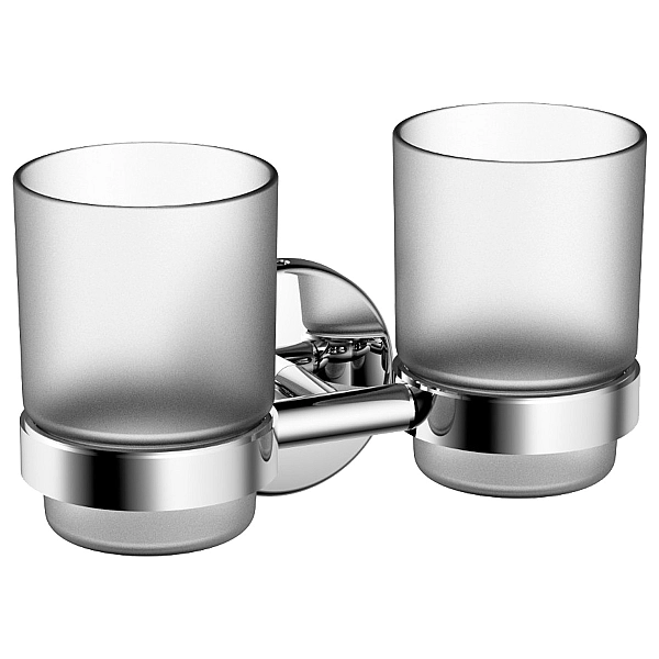 1730222 STYLE Тримач подвійний зі склянками, хром (1 сорт) - Фото - 2