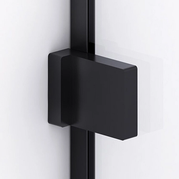 ANTW09000607 Annea бічна стінка під кутом 90° з L-кріпленням, чорний мат/прозоре скло (1 сорт) - Фото - 3