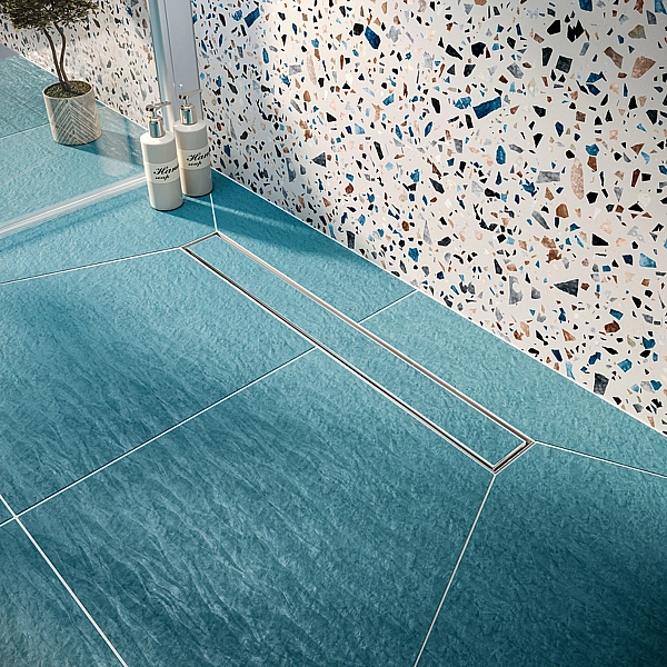 UN60220 Universal Душовий канал 60 з нержавіючої сталі та низьким сифоном і накладкою, з горизонтальним виводом, хром (1 сорт) - Фото - 10