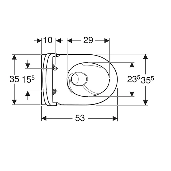 503.046.JT.1 iCon Комплект підвісного унітазу воронкоподібний, закрита форма, TurboFlush, з кришкою дюропласт, Softclose та Quckfix, колір білий мат (1 сорт) - Фото - 2