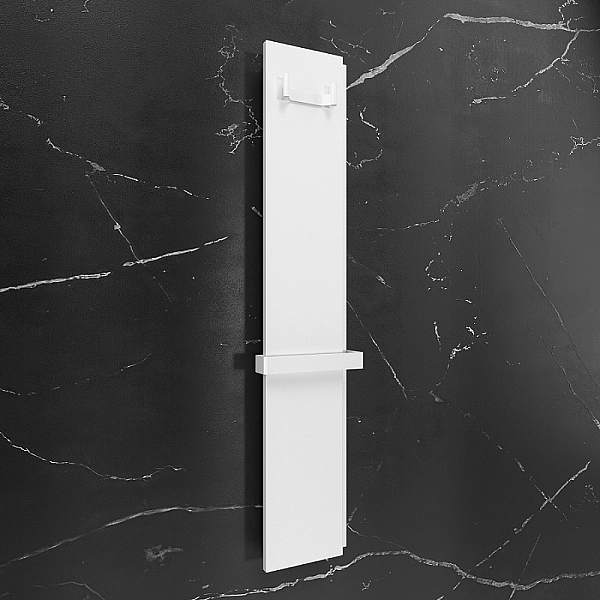 Радіатор електричний Whole Wall_2.0, з тримачем для рушників та халатів, Led-підсвітка, колір білий мат (1 сорт) - Фото - 7