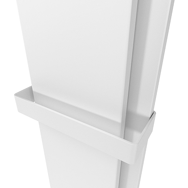 Радіатор електричний Whole Wall_2.0, з тримачем для рушників та халатів, Led-підсвітка, колір білий мат (1 сорт) - Фото - 5