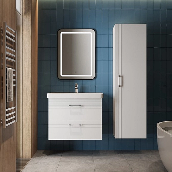 454170W Urbanis Пенал універсальний 170 см з чорними ручками, білий (1 сорт) - Фото - 5